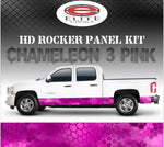 Chameleon Hex 3 Pink Camo Rocker Panel Graphic Decal Wrap Truck SUV - 12" x 24FT