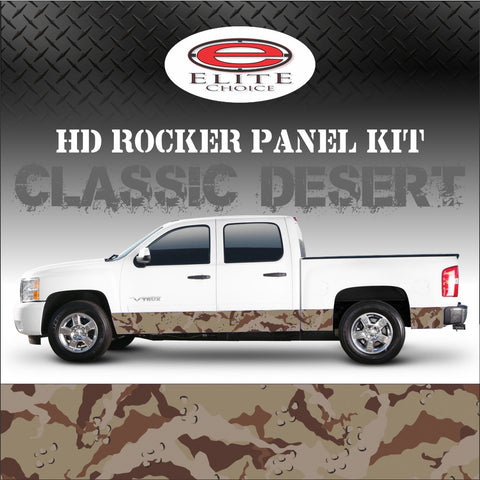 Classic Desert Camo Rocker Panel Graphic Decal Wrap Truck SUV - 12" x 24FT