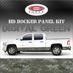 Digital Green Camo Rocker Panel Graphic Decal Wrap Truck SUV - 12" x 24FT