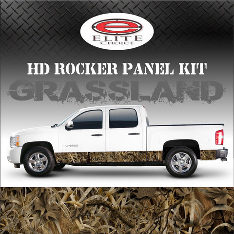 Grassland Camo Rocker Panel Graphic Decal Wrap Truck SUV - 12" x 24FT