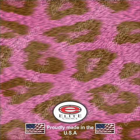 Pink Leopard 15"x52" or 24"x52" Truck/Pattern Print Tree Real Camouflage Sticker Roll or Sheet