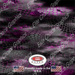 Chameleon Hex 2 Pink 15"x52" or 24"x52" Truck/Pattern Print Tree Real Camouflage Sticker Roll or Sheet