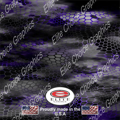 Chameleon Hex 2 Purple 15"x52" or 24"x52" Truck/Pattern Print Tree Real Camouflage Sticker Roll or Sheet