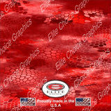 Chameleon Hex 3 Red 15"x52" or 24"x52" Truck/Pattern Print Tree Real Camouflage Sticker Roll or Sheet