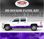 Chameleon Hex 3 Purple Camo Rocker Panel Graphic Decal Wrap Truck SUV - 12" x 24FT
