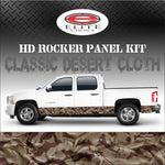 Classic Desert Cloth Camo Rocker Panel Graphic Decal Wrap Truck SUV - 12" x 24FT