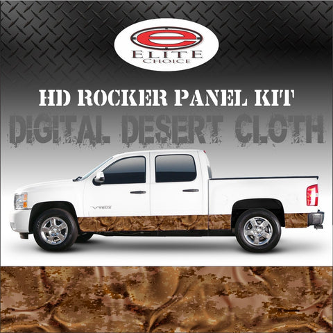 Digital Desert Cloth Camo Rocker Panel Graphic Decal Wrap Truck SUV - 12" x 24FT