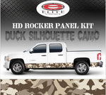 Duck Hunting Silhouette Camo Rocker Panel Graphic Decal Wrap Truck SUV - 12" x 24FT