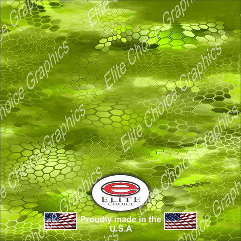 Chameleon Hex 3 Green 15"x52" or 24"x52" Truck/Pattern Print Tree Real Camouflage Sticker Roll or Sheet