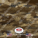Chameleon Hex Desert 15"x52" or 24"x52" Truck/Pattern Print Tree Real Camouflage Sticker Roll or Sheet