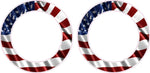 American Flag Rings Cornhole Board Hole Ring Stickers Baggo Vinyl Decal