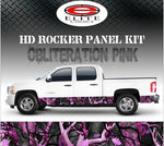 Obliteration Pink Tree Camo Rocker Panel Graphic Decal Wrap Truck SUV - 12" x 24FT