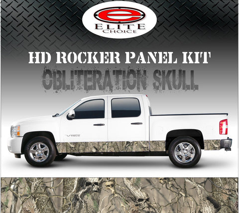 Obliteration Tree Skull Camo Rocker Panel Graphic Decal Wrap Truck SUV - 12" x 24FT