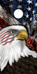 American Flag Eagle Camo Cornhole Wrap