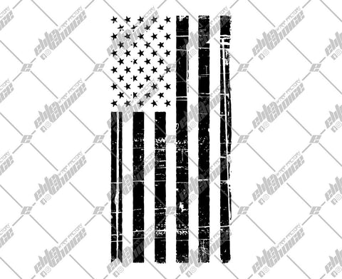 Distressed American Flag SVG. EPS. PNG Instant Download File