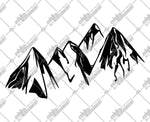 Mountains SVG. EPS. PNG Instant Download File
