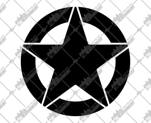 Military Star SVG. EPS. PNG Instant Download File