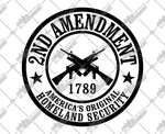 Second Amendment Gun Rights SVG. EPS. PNG Instant Download File