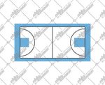 Basketball Court SVG. EPS. PNG Instant Download File