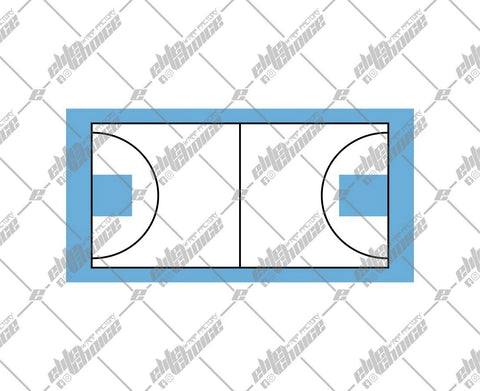 Basketball Court SVG. EPS. PNG Instant Download File